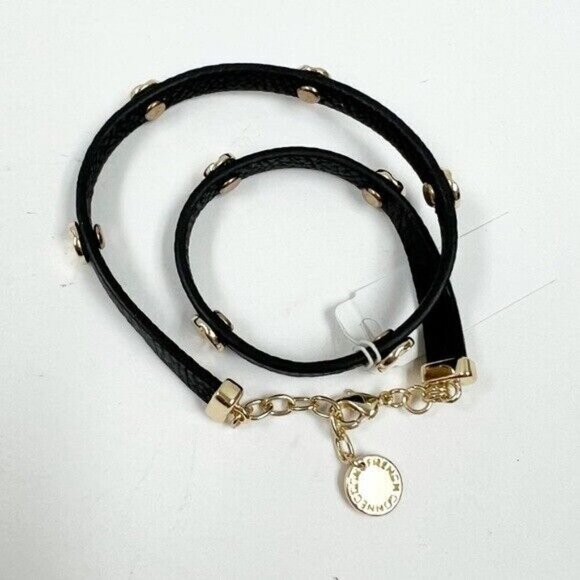 French Connection Leather double Wrap Bracelet NWT - Picture 5 of 6
